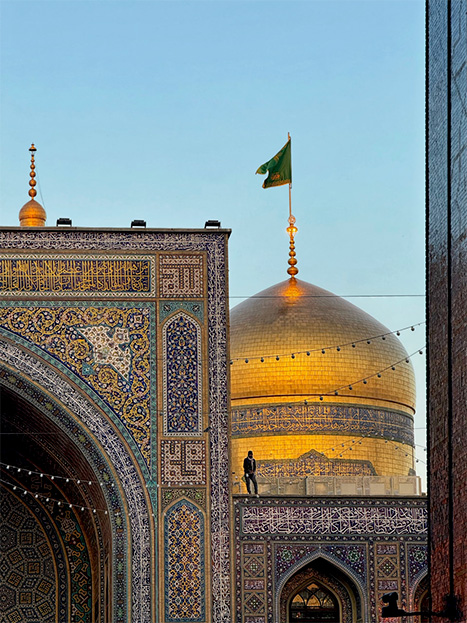 تصویر باکیفیت از گنبد طلا امام رضا علیه السلام